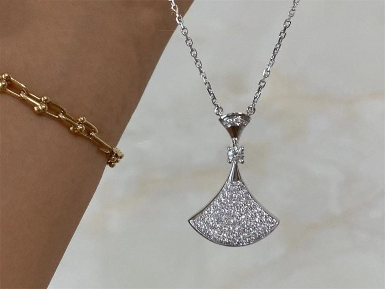 [Rose Jewelrys]DREAM NECKLACE SILVER FULL DIAMOND