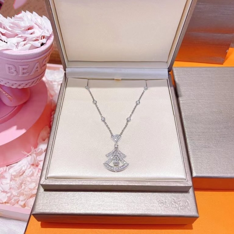 [Rose Jewelrys]DREAM NECKLACE WHITE DIAMOND SILVER