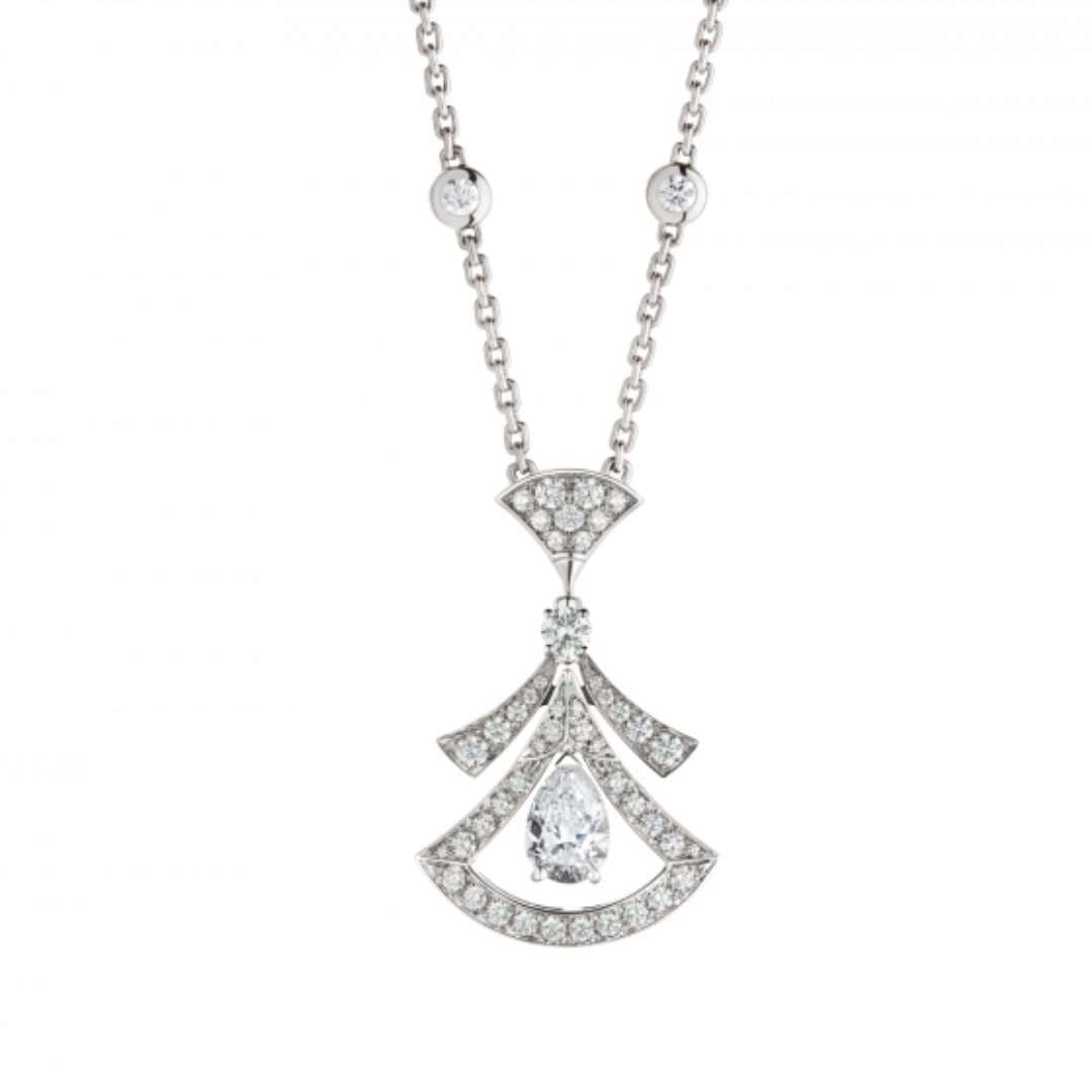 [Rose Jewelrys]DREAM NECKLACE WHITE DIAMOND SILVER