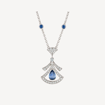 []DREAM NECKLACE AGATE DIAMOND SILVER