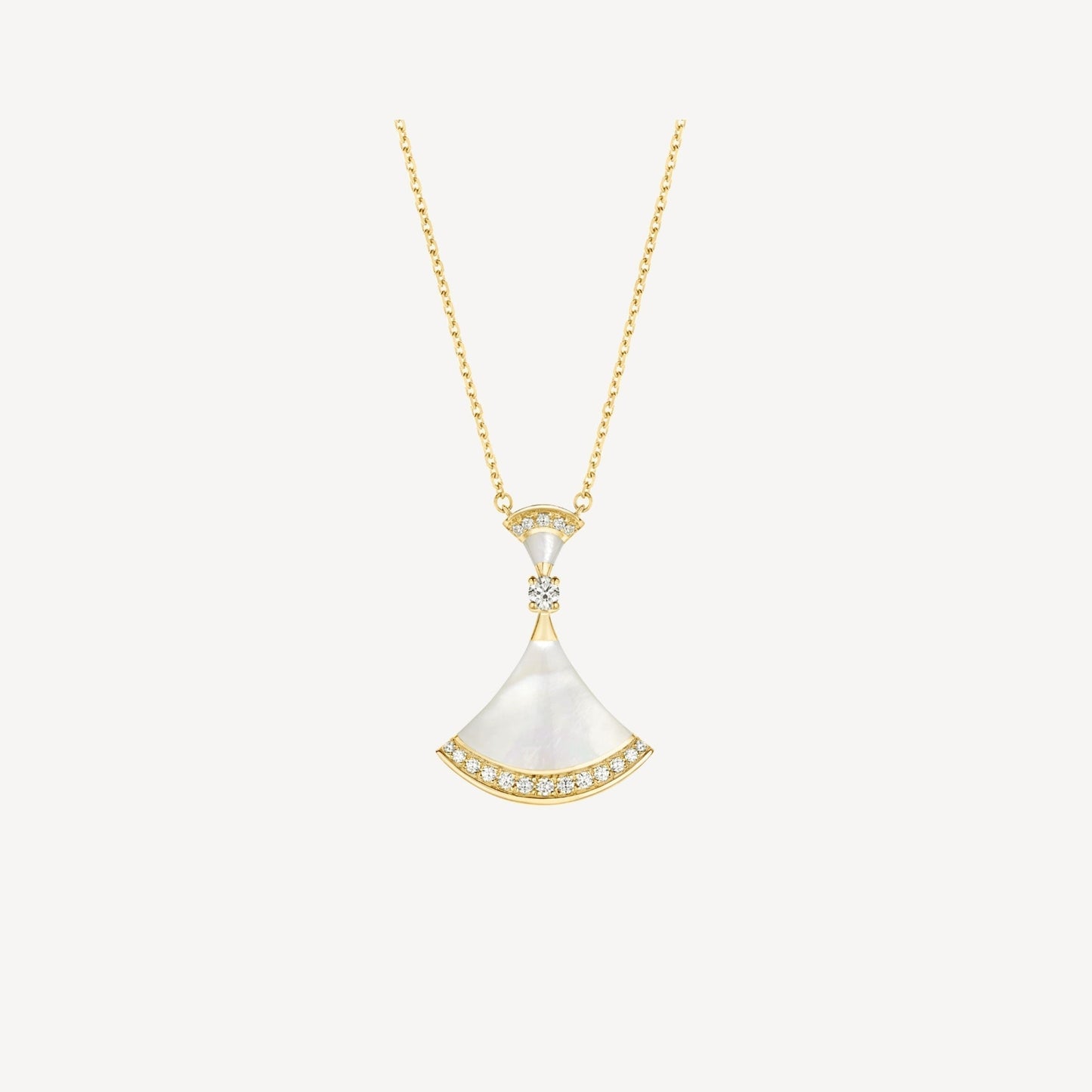[]DREAM NECKLACE MOP GOLD DIAMOND