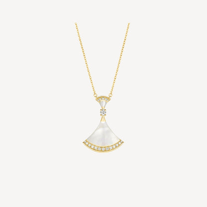 []DREAM NECKLACE MOP GOLD DIAMOND