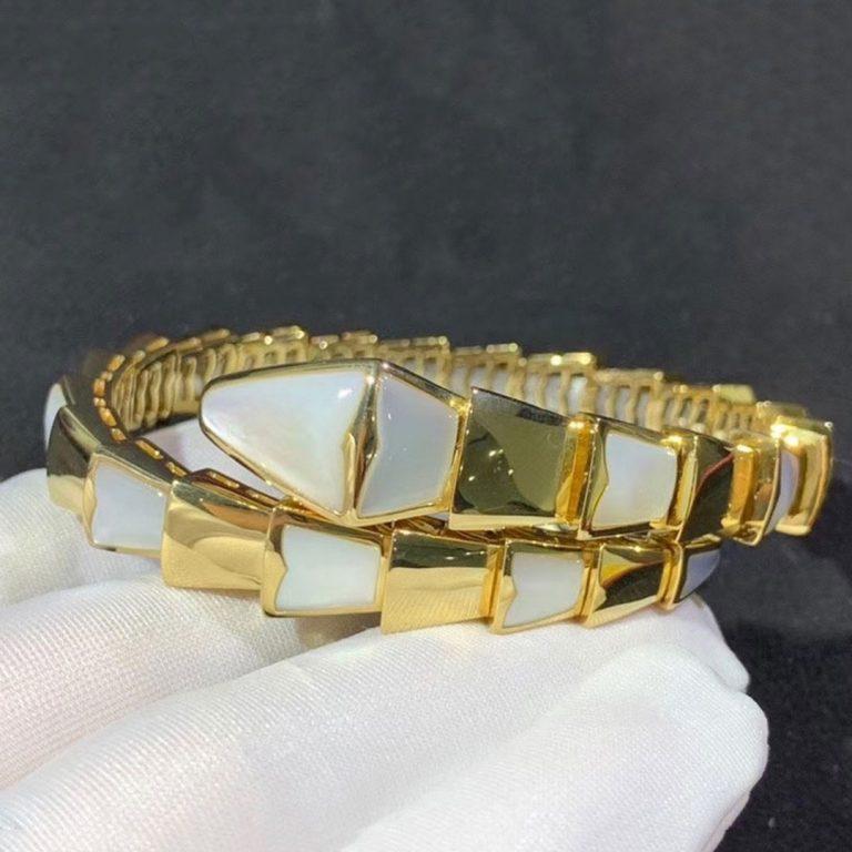 [Rose Jewelrys]SERPENTI BRACELET MOP GOLD