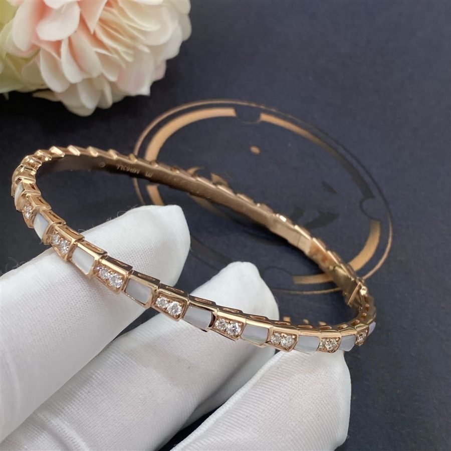 [Rose Jewelrys]SERPENTI BRACELET PINK GOLD MOP DIAMOND