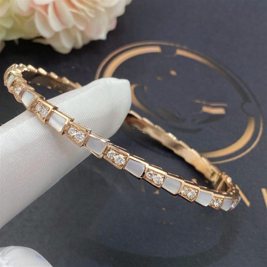 [Rose Jewelrys]SERPENTI BRACELET PINK GOLD MOP DIAMOND