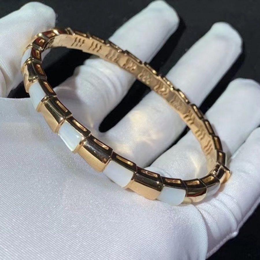 [Rose Jewelrys]SERPENTI BRACELET PINK GOLD MOP