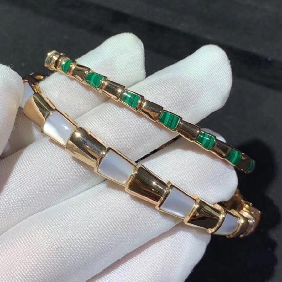 [Rose Jewelrys]SERPENTI BRACELET PINK GOLD MOP
