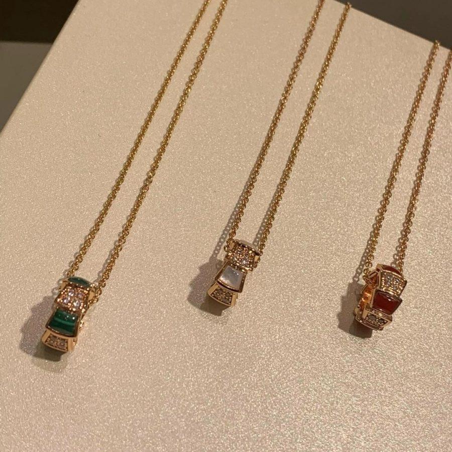 [Rose Jewelrys]SERPENTI PEDANT DIAMOND NECKLACE