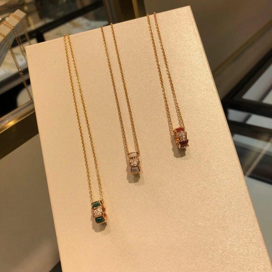 [Rose Jewelrys]SERPENTI PEDANT DIAMOND NECKLACE
