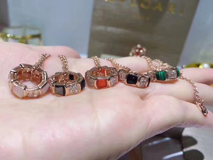 [Rose Jewelrys]SERPENTI PEDANT DIAMOND NECKLACE