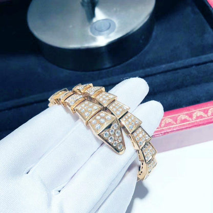 []SERPENTI BRACELET 8MM PINK GOLD DIAMOND