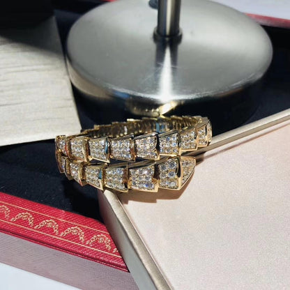 [Rose Jewelrys]SERPENTI BRACELET 8MM GOLD DIAMOND