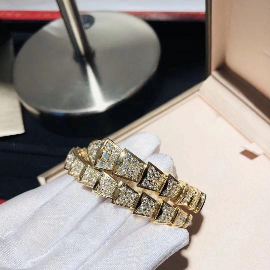 [Rose Jewelrys]SERPENTI BRACELET 8MM GOLD DIAMOND