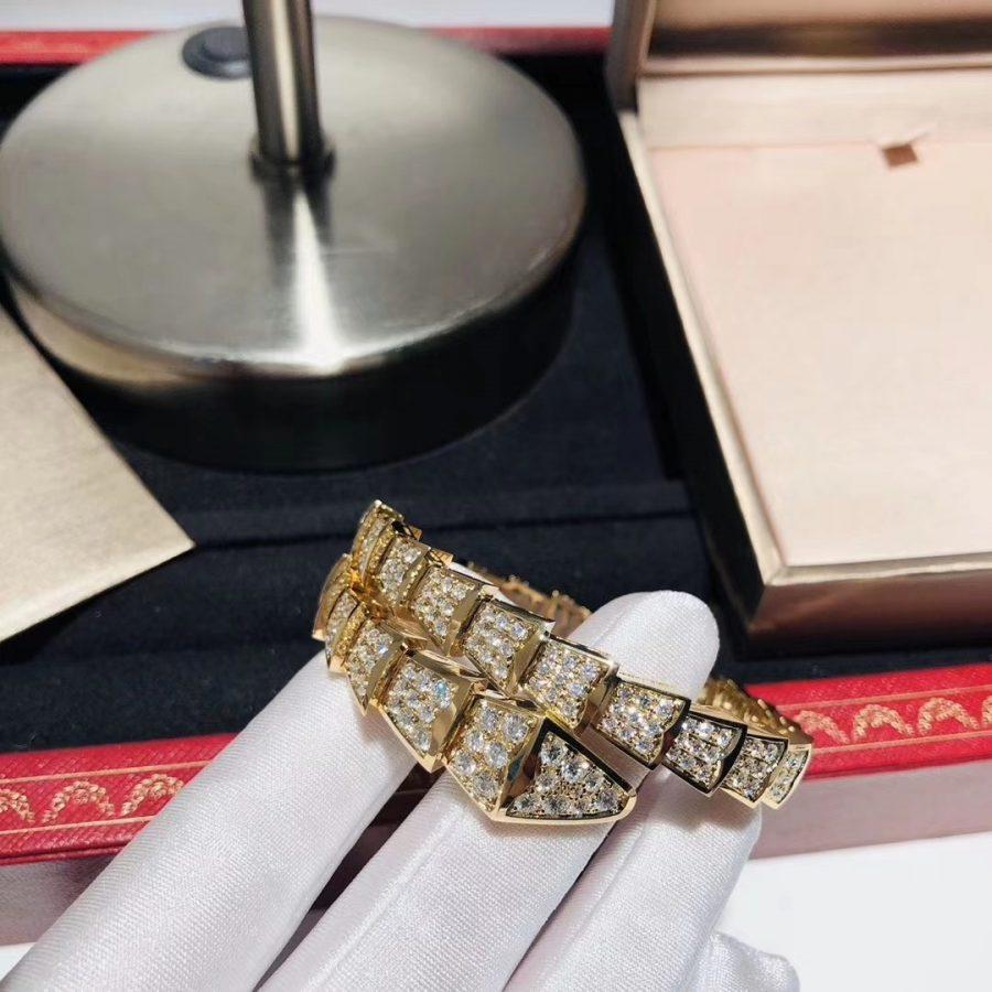 [Rose Jewelrys]SERPENTI BRACELET 8MM GOLD DIAMOND