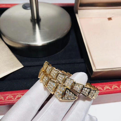 [Rose Jewelrys]SERPENTI BRACELET 8MM GOLD DIAMOND