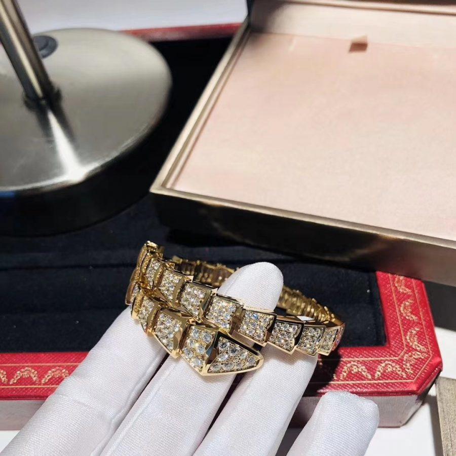 [Rose Jewelrys]SERPENTI BRACELET 8MM GOLD DIAMOND