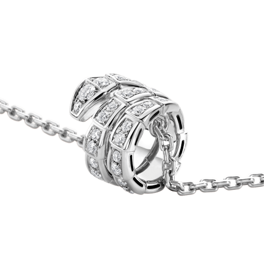 [Rose Jewelrys]SERPENTI  NECKLACE DOUBLE RING DIAMOND