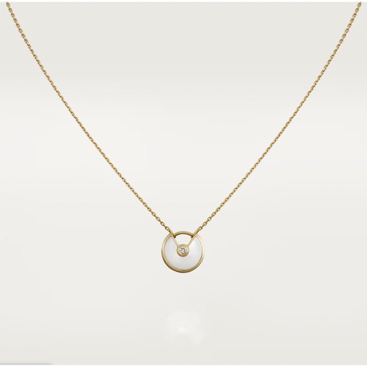 [Rose Jewelrys]AMULETTE ROSE GOLD MOP NECKLACE