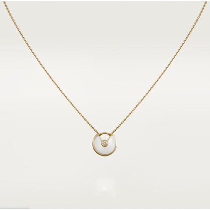 [Rose Jewelrys]AMULETTE ROSE GOLD MOP NECKLACE