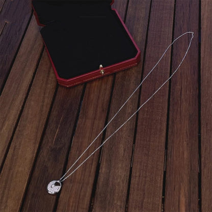 [Rose Jewelrys]AMULETTE SILVER FULL DIAMOND NECKLACE