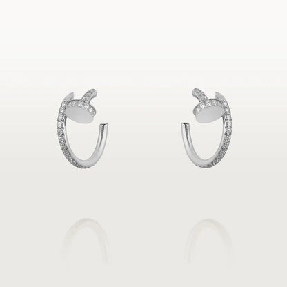 [Rose Jewelrys]JUSTE EARRINGS 12.75MM SILVER DIAMOND