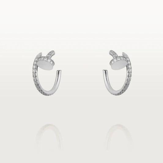 [Rose Jewelrys]JUSTE EARRINGS 12.75MM SILVER DIAMOND