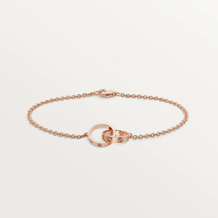 [🌹Rose💎]LOVE BRACELET DOUBLE RING