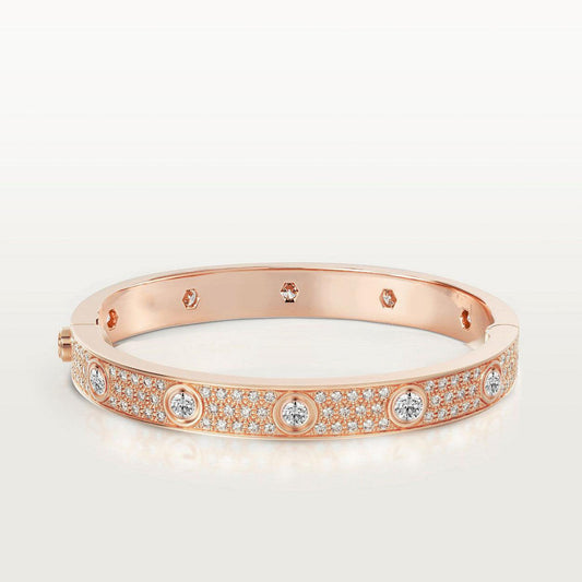 [Rose Jewelrys]LOVE BRACELET 6.1MM DIAMOND-PAVED 10 BIG DIAMONDS