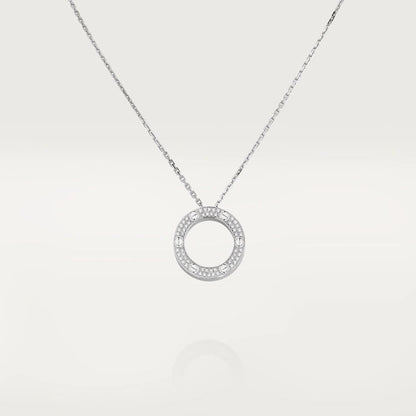 [Rose Jewelrys]LOVE NECKLACE ADJUSTABLE SILVER