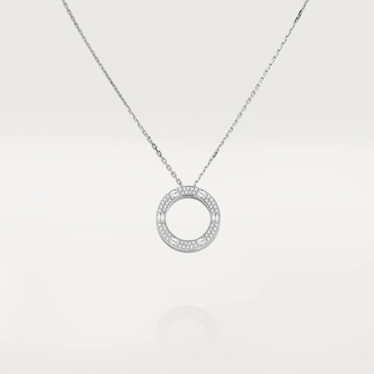 [Rose Jewelrys]LOVE NECKLACE ADJUSTABLE SILVER