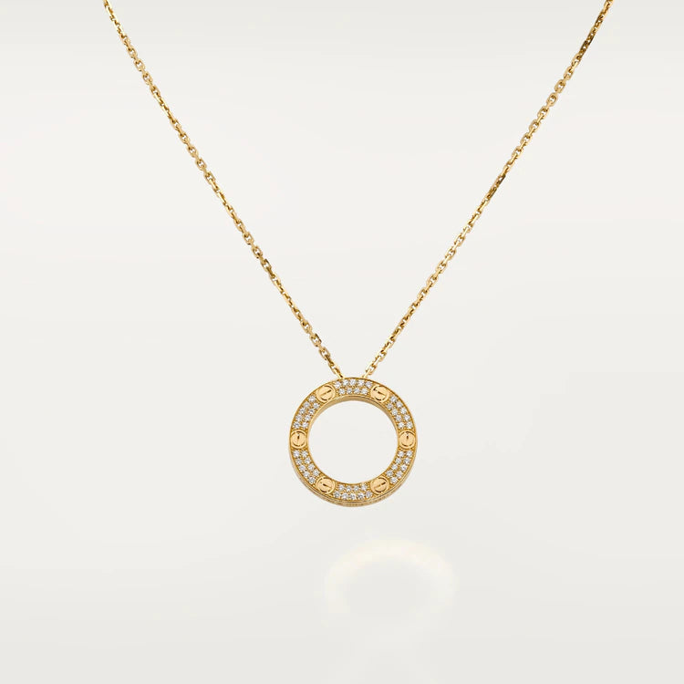 [Rose Jewelrys]LOVE NECKLACE ADJUSTABLE ROSE GOLD