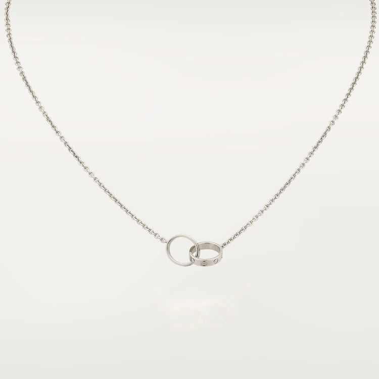 [Rose Jewelrys]LOVE NECKLACE PINK GOLD AND SILVER
