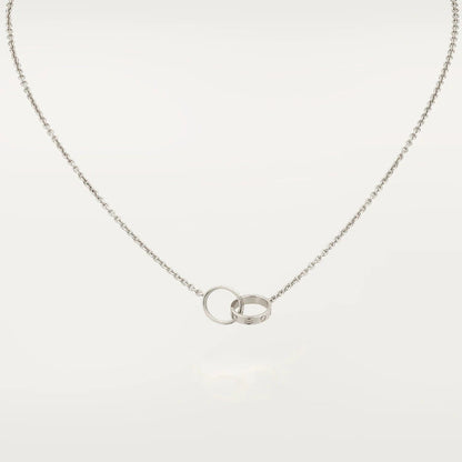 [Rose Jewelrys]LOVE NECKLACE PINK GOLD AND SILVER