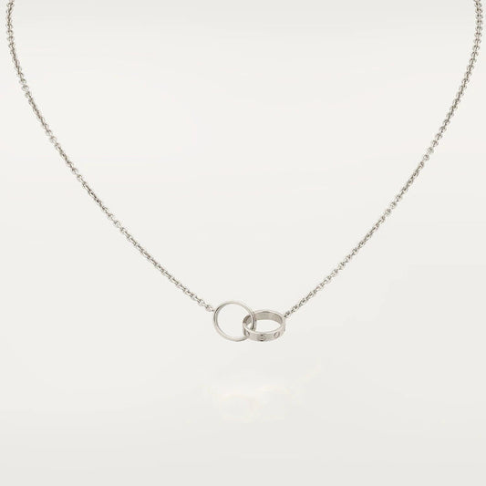 [Rose Jewelrys]LOVE NECKLACE PINK GOLD AND SILVER
