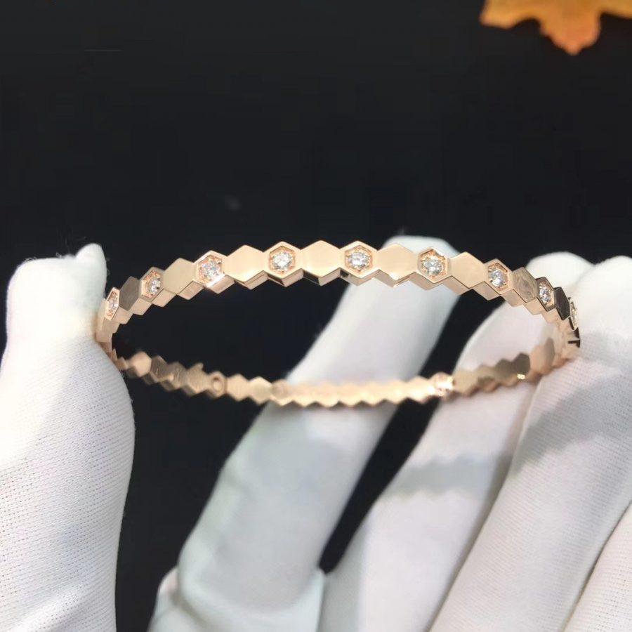 [Rose Jewelrys]BEE LOVE PINK GOLD DIAMOND BRACELET
