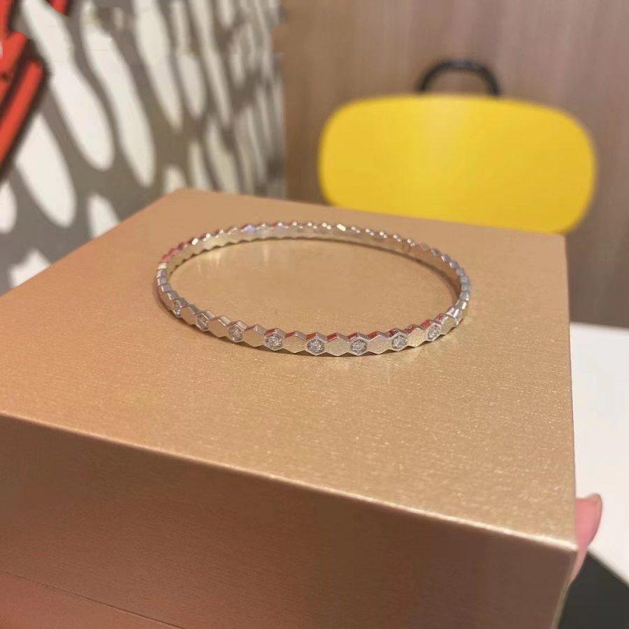 [🌹Rose💎]BEE LOVE SILVER DIAMOND BRACELET