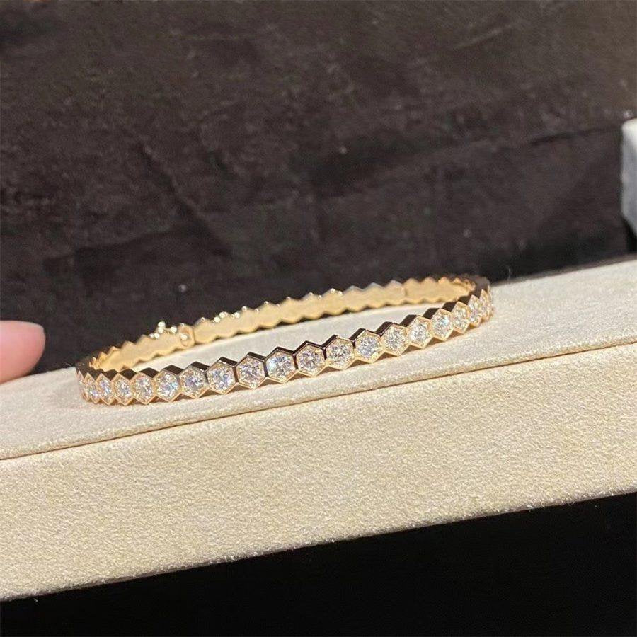 [Rose Jewelrys]BEE LOVE GOLD BRACELET FULL DIAMOND