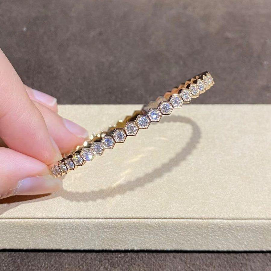 [Rose Jewelrys]BEE LOVE GOLD BRACELET FULL DIAMOND