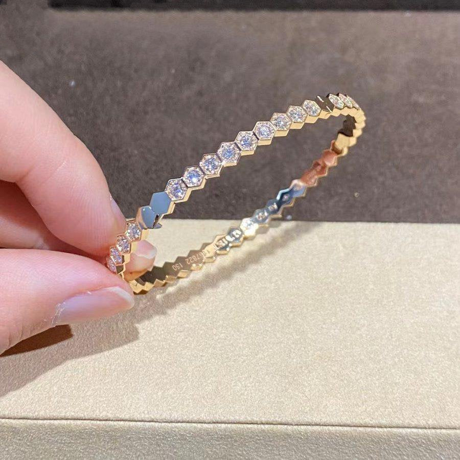 [Rose Jewelrys]BEE LOVE GOLD BRACELET FULL DIAMOND