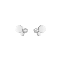 [🌹Rose💎]BEE LOVE SILVER DIAMOND EARRINGS