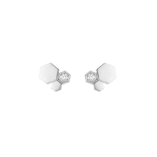 [Rose Jewelrys]BEE LOVE SILVER DIAMOND EARRINGS