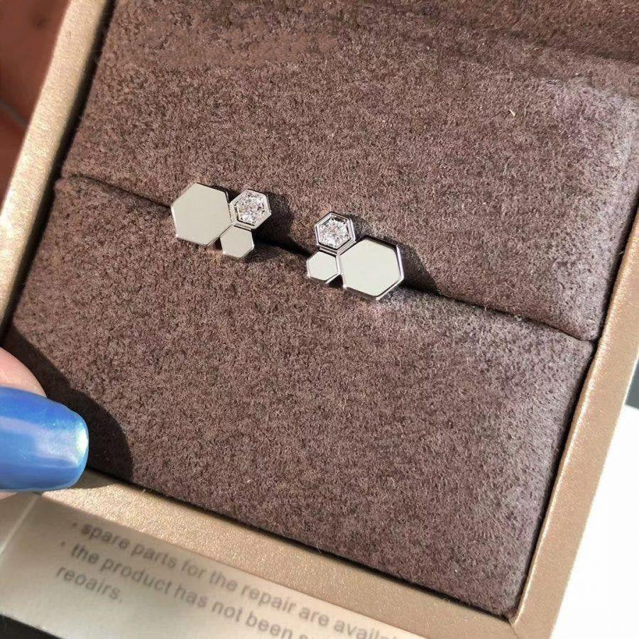 [Rose Jewelrys]BEE LOVE SILVER DIAMOND EARRINGS
