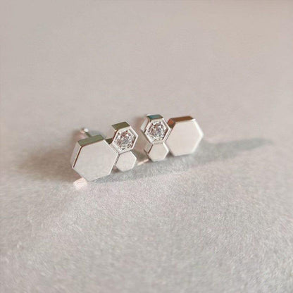 [Rose Jewelrys]BEE LOVE SILVER DIAMOND EARRINGS