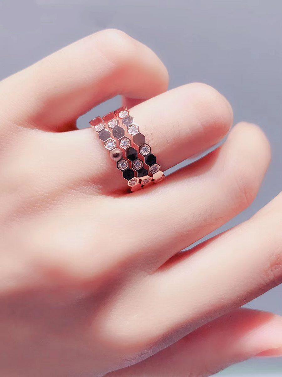 [Rose Jewelrys]BEE LOVE RING PINK GOLD DIAMOND