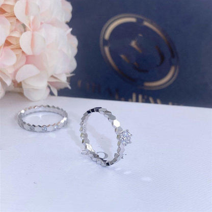 []BEE LOVE RING SILVER 1 DIAMOND
