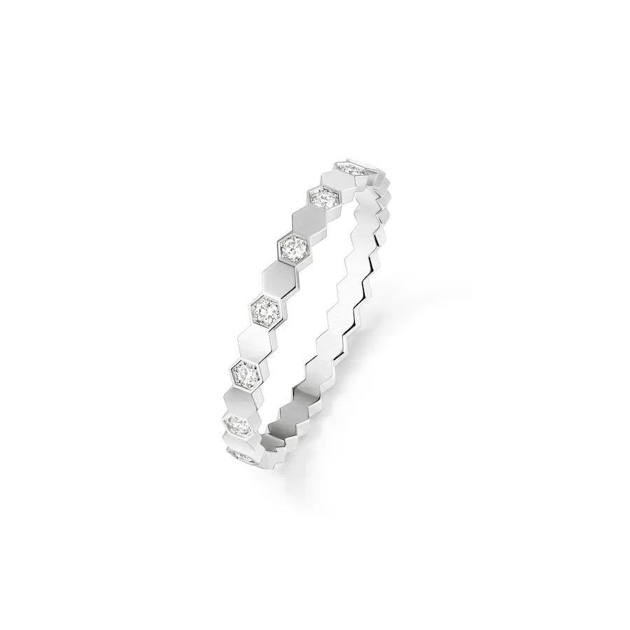 []BEE LOVE RING SILVER DIAMOND
