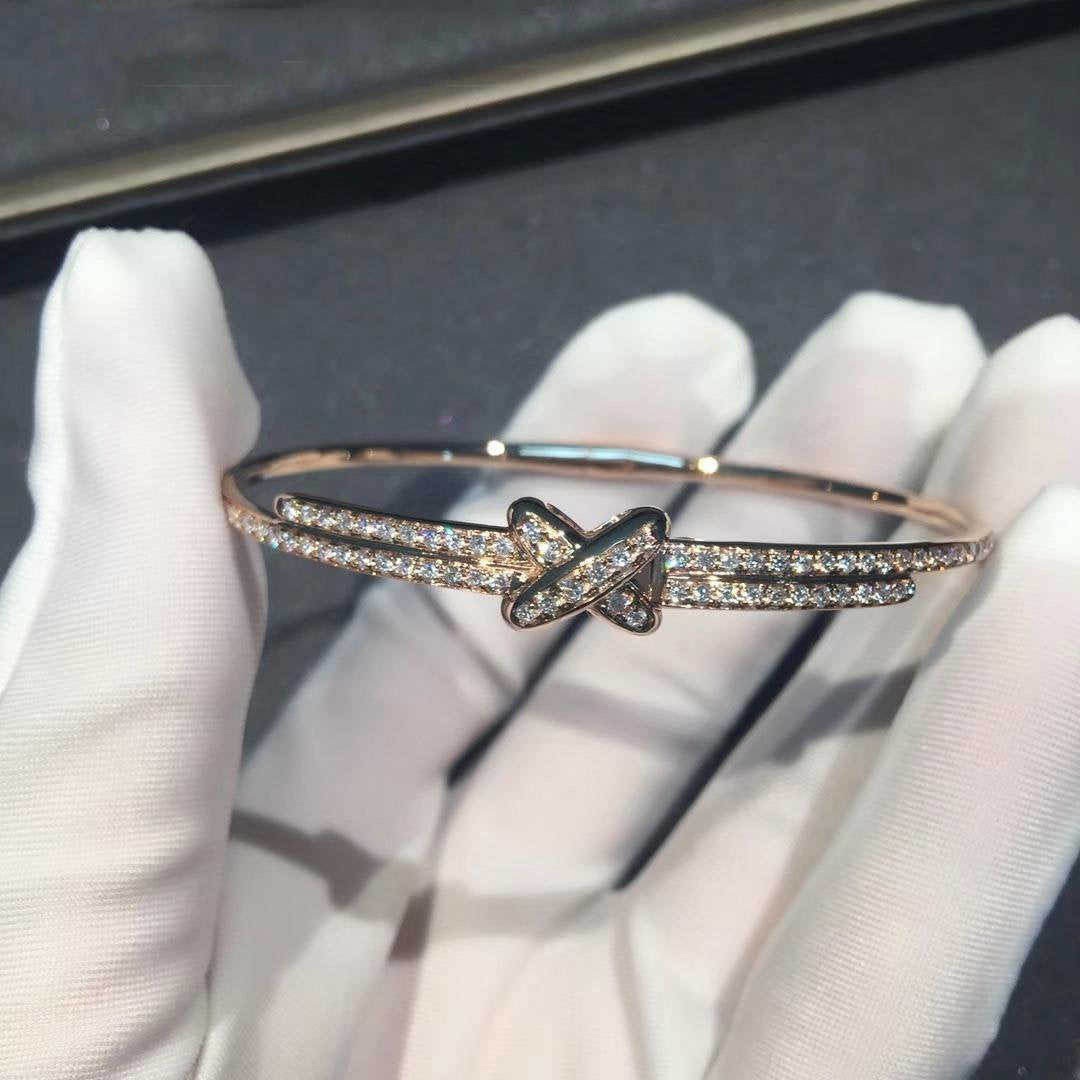 [Rose Jewelrys]JEUX DE BRACELET DIAMONDS PINK GOLD