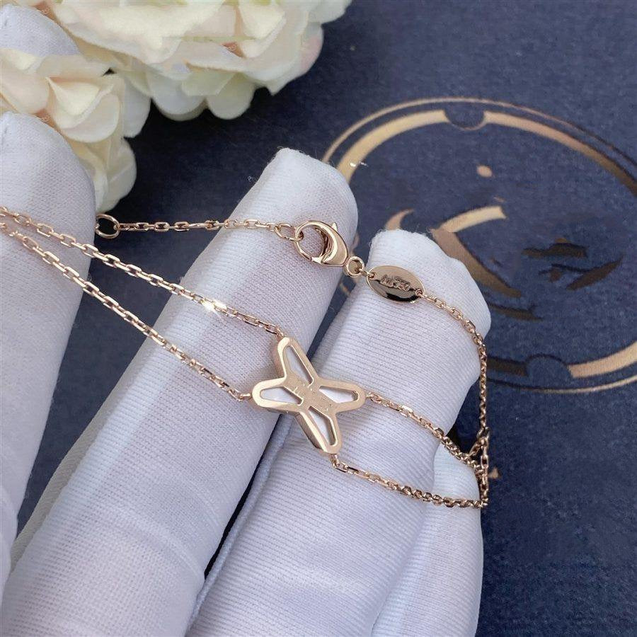 [Rose Jewelrys]JEUX BRACELET WHITE MOP PINK GOLD 1 DIAMOND