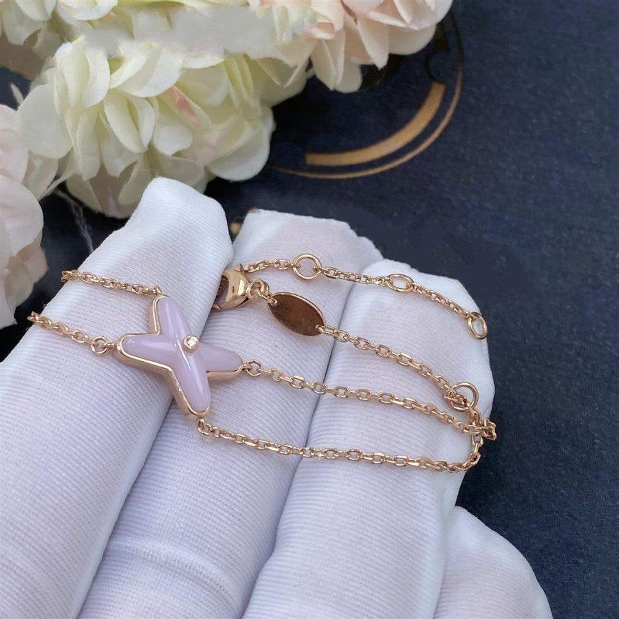 [Rose Jewelrys]JEUX BRACELET PINK MOP PINK GOLD 1 DIAMOND