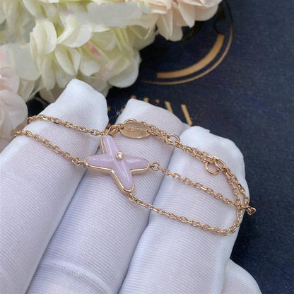 [Rose Jewelrys]JEUX BRACELET PINK MOP PINK GOLD 1 DIAMOND